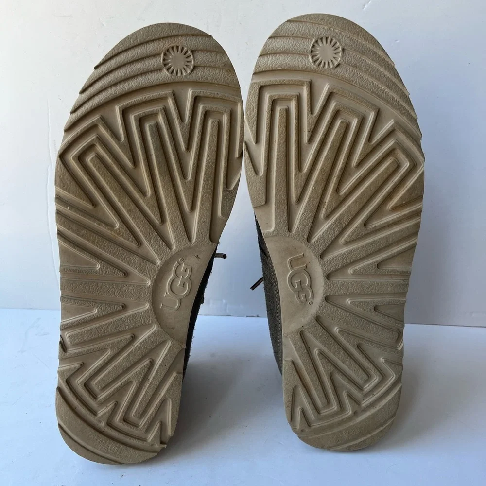 UGG Mens Gray Suede Leather Boot Neumel Size 13
